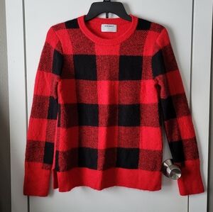 Old Navy red & black buffalo plaid sweater